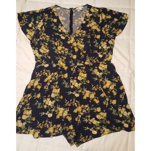 Floral Skort Romper